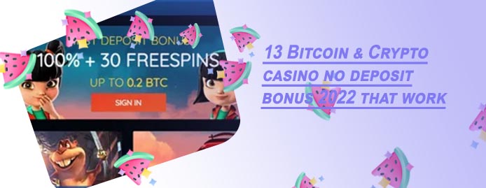 Bitcoin casino no deposit bonus promo